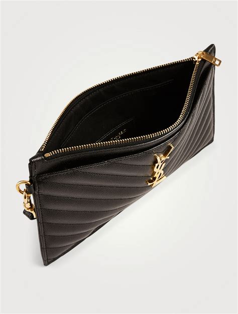 ysl black clutch bag|ysl clutch nordstrom.